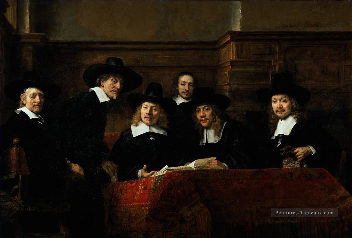 Les fonctionnaires d’échantillonnage Rembrandt Peintures à l'huile